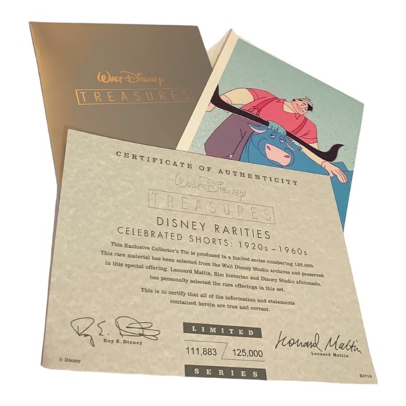 Walt Disney Treasures: Disney Rarities (2 Disc DVD) Tin Box Collector Set - Picture 4 of 4